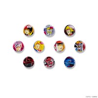 「POP ART柄 丸缶マグネット」のラインナップ。