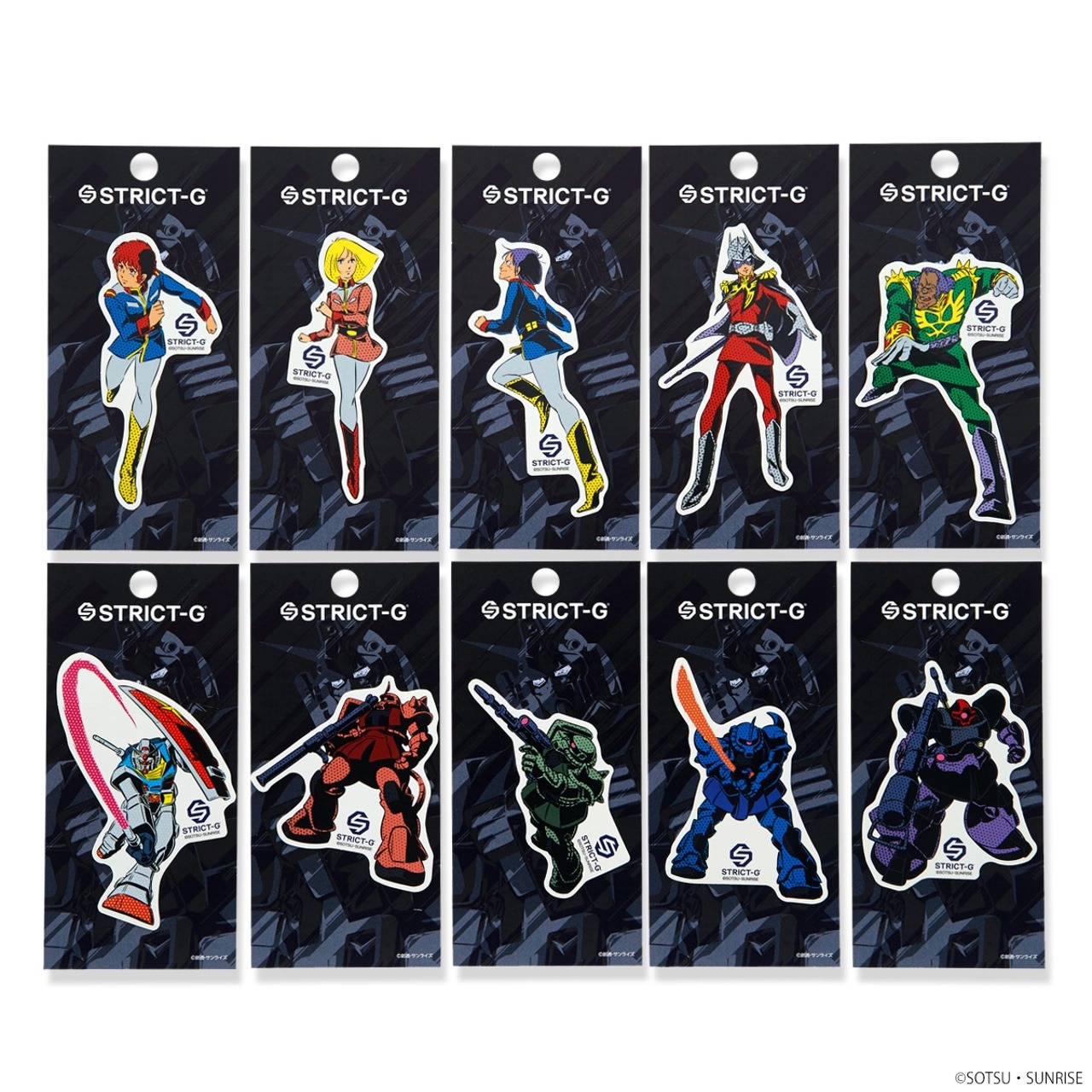 「POP ART柄 ステッカー」のラインナップ。