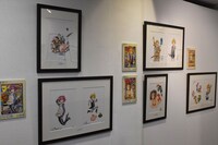 原画の展示コーナーより。
