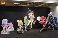 キャラクターと記念撮影ができるコーナー。