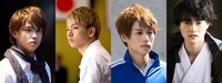左から桑原役の鈴木勝大、白石役の佐藤友祐、五十嵐役の前山剛久、遠藤役の結木滉星。