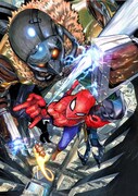 村田雄介の「スパイダーマン：ホームカミング」イラスト。(c)Marvel Studios 2017. (c)2017 CTMG. All Rights Reserved.