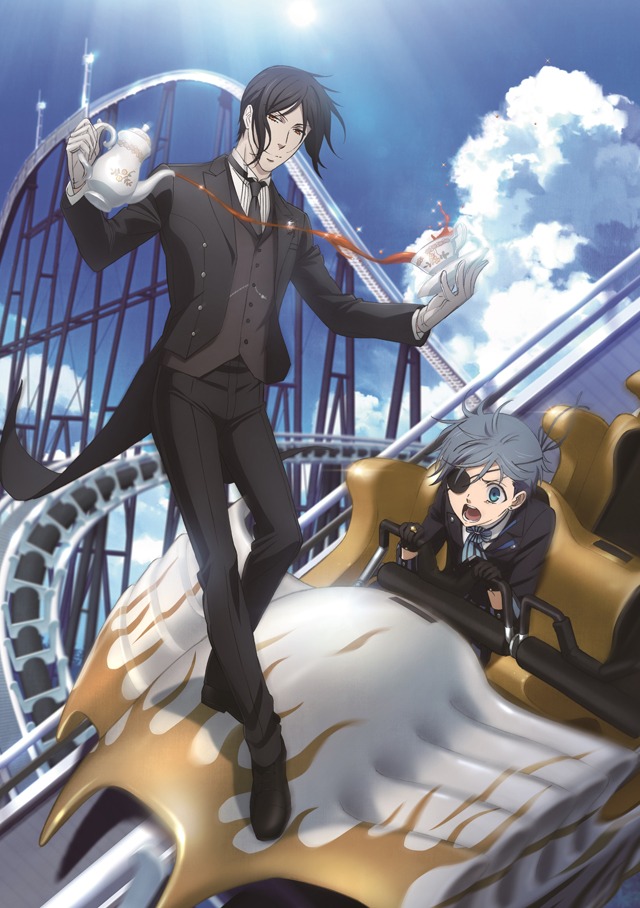 「富士急ハイランド×黒執事 Book of the Atlantic ～その執事、絶叫～」のコラボビジュアル。