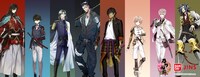 「刀剣乱舞-ONLINE-×JINS×BANDAI」コラボモデル第2弾のキービジュアル。