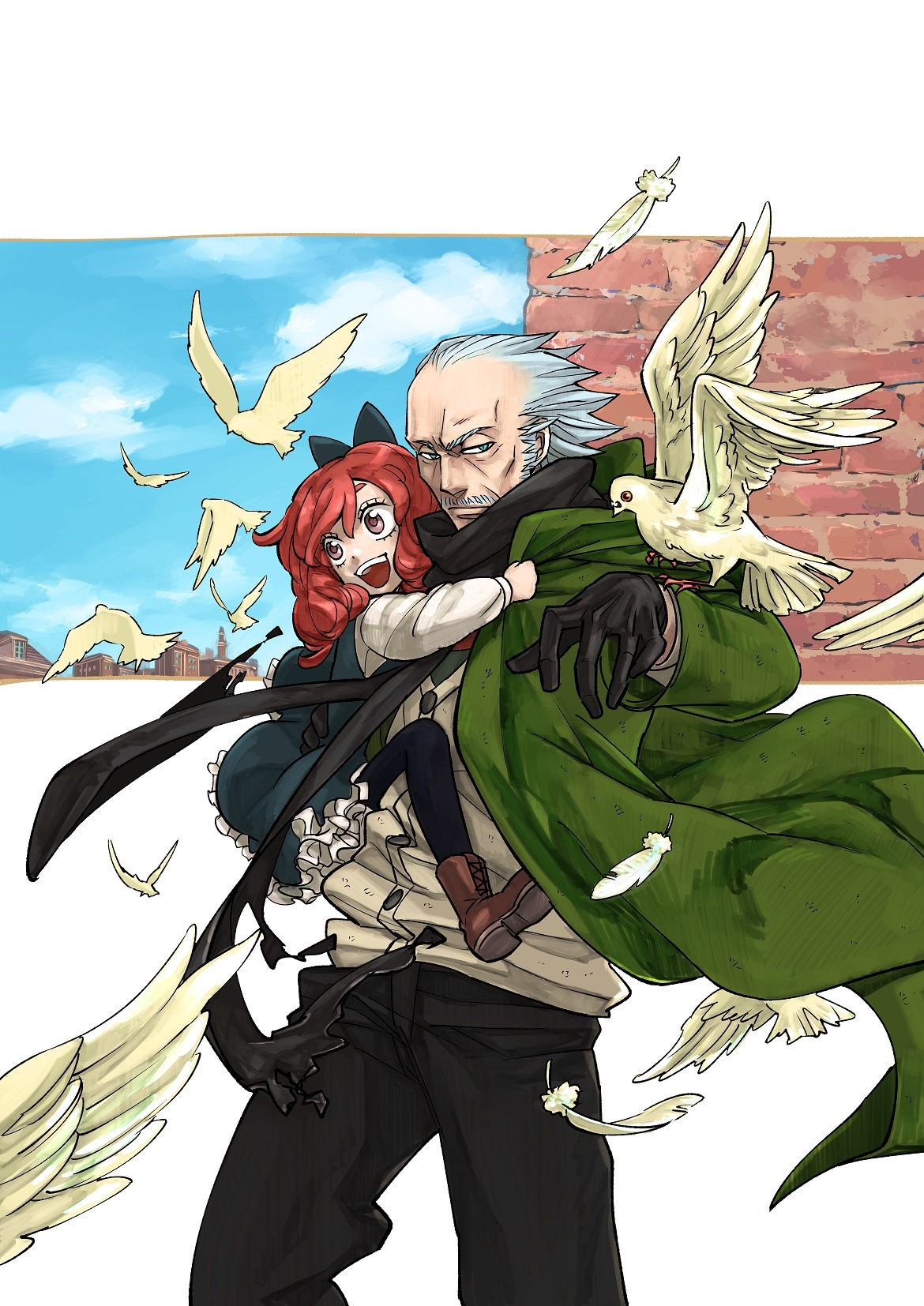 「路地裏バンチ」のカラーカット。