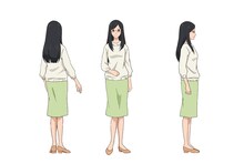 折笠富美子演じる青木春香。