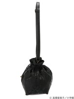 「らんま1/2 チャイナ柄巾着バッグ」のブラック。