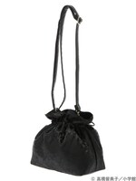 「らんま1/2 チャイナ柄巾着バッグ」のブラック。