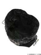 「らんま1/2 チャイナ柄巾着バッグ」のブラック。