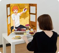 A賞の「日向ウィンドウアートボード」使用イメージ。