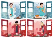 E賞からH賞までの「ウィンドウアートボード」。