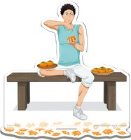 L賞のアクリルスタンド（岩泉）。