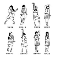 「アイドルネッサンス×西村ツチカ ソロTシャツ＆ステッカー」のステッカー。