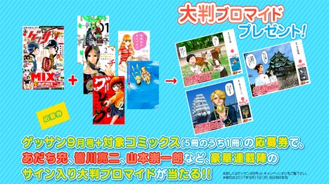 ゲッサンウォーカー関連企画として実施されるプレゼントキャンペーン。