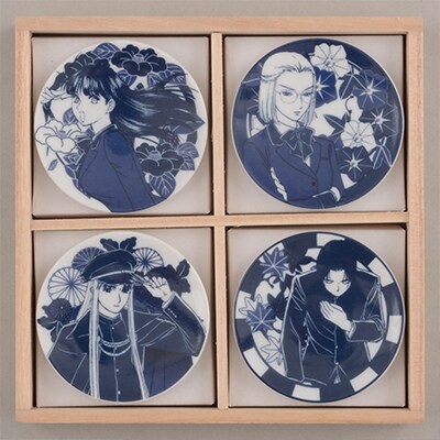 「やじきた学園道中記」の豆皿セット。