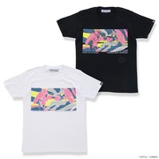 「機動戦士ガンダム エピソード柄Tシャツ」の「3話ザクキック柄」。