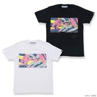 「機動戦士ガンダム エピソード柄Tシャツ」の「3話ザクキック柄」。