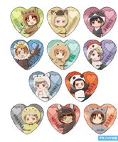 「ハート型カンバッジ 着ぐるみver.（ブラインド）」