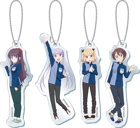 ローソン神田明神店で販売されるクリアキーホルダー4個セット。※画像はイメージ