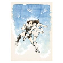 後期展示原画より、「キャプテン翼」 ジャンプコミックス第5巻カバー用イラスト。(c)高橋陽一／集英社