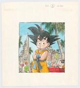 後期展示原画より、「DRAGON BALL」ジャンプコミックス第3巻カバー用イラスト。(c)鳥山明／集英社