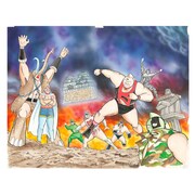 「キン肉マン」の複製原画。(c)ゆでたまご／集英社