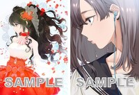 「今夜も熱帯夜」展示イラストのサンプル。