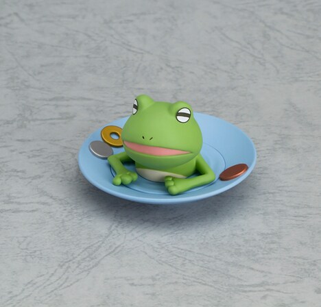 「有頂天家族2 カプセルトイ 矢二郎 小物入れ」の使用例。