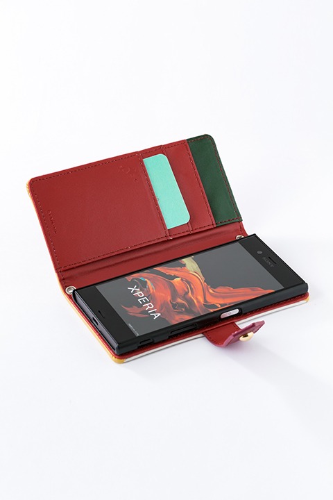 榊遊矢モデルのスマートフォンケース（Xperia XZ用）。