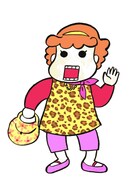 「りえさん手帖」のメインキャラクター・りえさん。