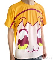 「フルグラフィックフェイスTシャツ（ポプ子）」のフロントデザイン。