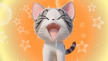 アニメ「こねこのチー」より。