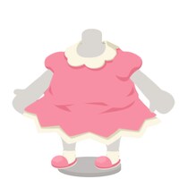 ショルダーコスプレ衣装のワンピース。