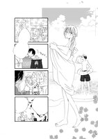 「お母さんとやっちゃん」描き下ろしの水着回より。