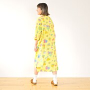 ルームワンピースの着用イメージ。