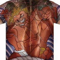 「『花山薫モデル』侠客立ち全面プリントTシャツ」
