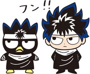 「幽☆遊☆白書×BAD BADTZ-MARU」より、飛影×ばつ丸。