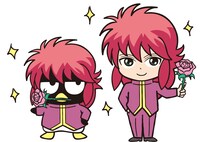 「幽☆遊☆白書×BAD BADTZ-MARU」より、蔵馬×ばつ丸。