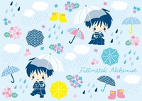 “推しキャラキュート”デザインの「雨の日は無能柄」。