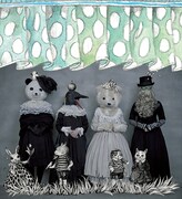 左からコンドウアキ、ヒグチユウコ、羽海野チカ、名久井直子。