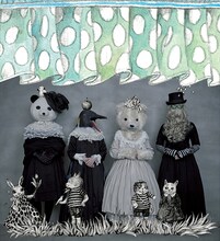 左からコンドウアキ、ヒグチユウコ、羽海野チカ、名久井直子。