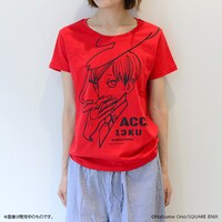 「タバコをくゆらせるジーンTシャツ」着用例