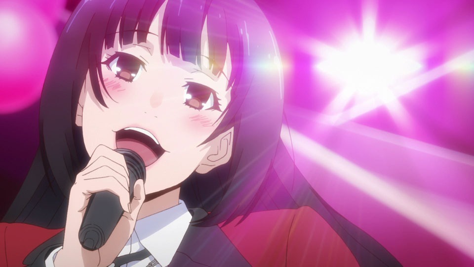 アニメ「賭ケグルイ」第9話エンディングより。