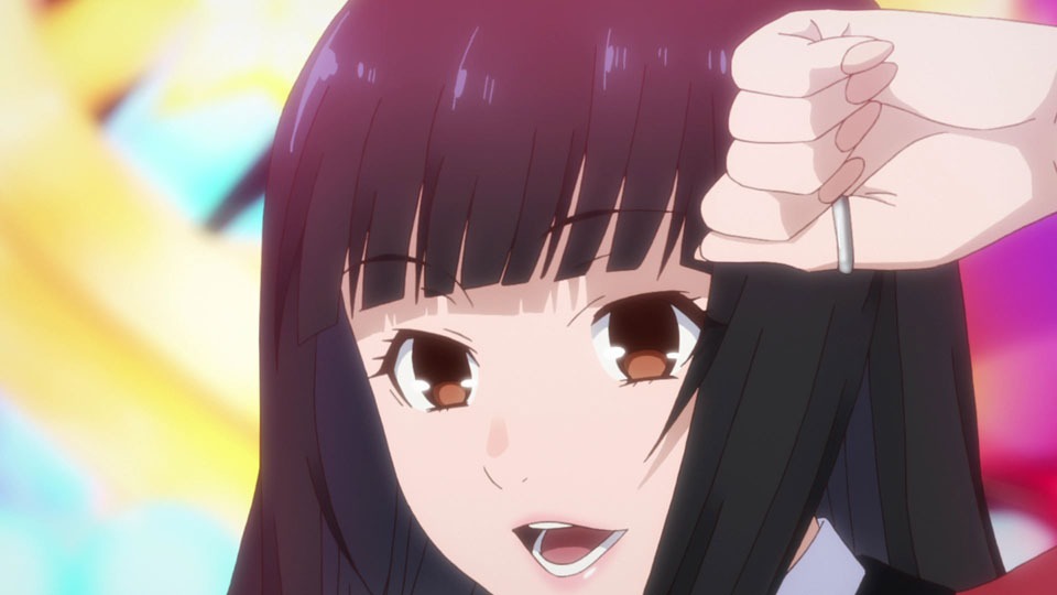 アニメ「賭ケグルイ」第9話エンディングより。
