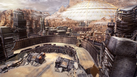 「北斗が如く」の舞台となる街・エデンのイメージ。