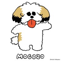 モコゾウのイラスト。