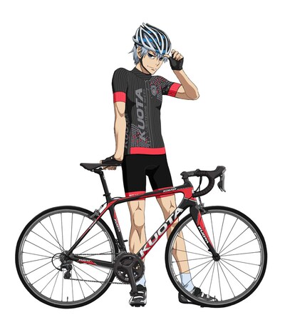 黒田雪成×自転車メーカーのKUOTAのコラボビジュアル。