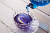 「きっと十年後にも、一緒に笑ってお茶を飲もう。約束だ。」のアンシーのバタフライピー茶。