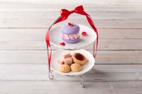 「ちょっとひと息。鳳学園でティータイム」のラズベリーチーズクリームのマカロンを選んだパターン。