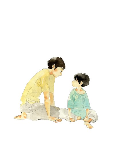 「さよなら、おとこのこ」イラスト。